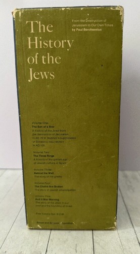 The History of the Jews 5 Vol Boxed Set Son of a Star, Three Rings, 1965 VG - Picture 5 of 8