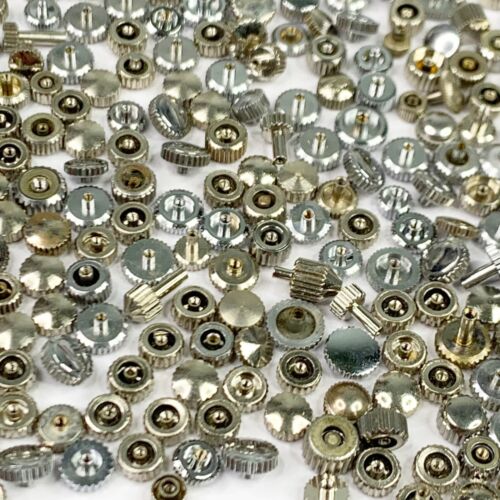 Lotto 25 Corone Orologio Argento Arte Alterata Orologiai Steampunk Parti Riparazione Polso - Foto 3 di 8