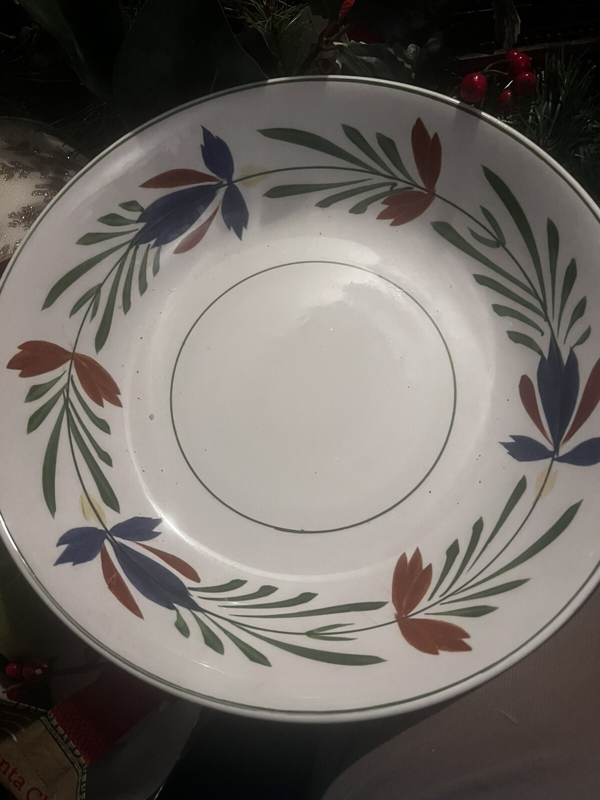 Ideal Ironstone Hand Painted Serving Bowl