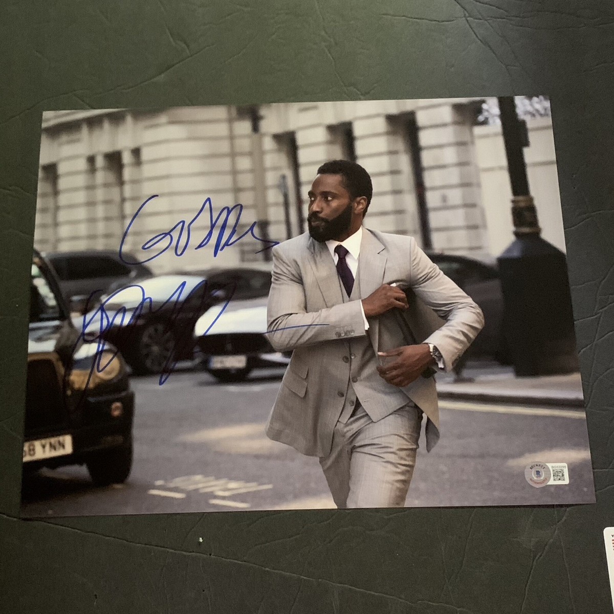 John David Washington Signed Tenet Movie 11x14 Photo Beckett BAS A
