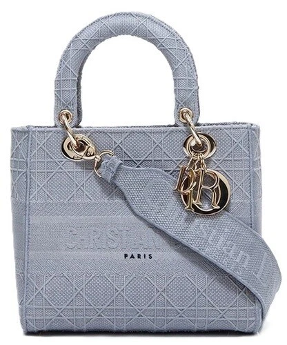 Sac fourre tout Christian Dior Lady Dior gris WS5965