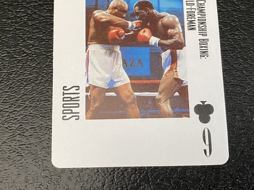 George Foreman Vs. Evander Holyfield Card 1992 HBO Playing Trading Champ Boxing - Picture 4 of 9