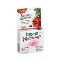 Beano Meltaways Food Enzyme Dietary Supplement 15 Tablets (strawberry) on sale Beano Meltaways Food Enzyme Dietary Supplement 15 Tablets (strawberry) on sale