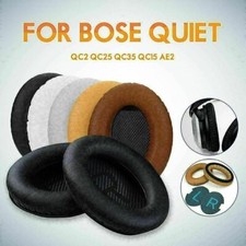 2X OHRPOLSTER KOPFHÖRER FÜR BOSE QUIETCOMFORT BOSE QC2 QC25 QC35 QC15 AE2 LEDER
