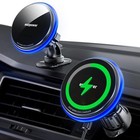 New Listingfor Magsafe Car Mount Charger, 15W Fast Charging Led Magnetic Wireless Car Ch.