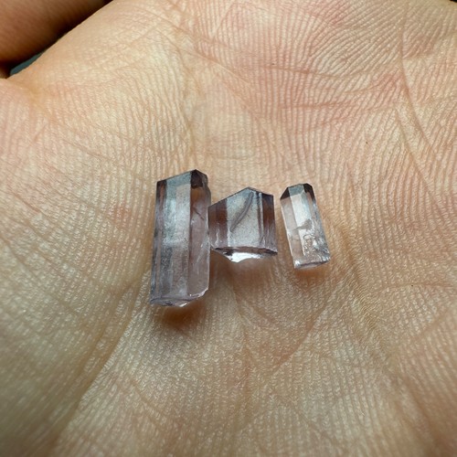 3.80 Carat Rare Transparent Natural Purple Scapolite Crystals Lot - Picture 9 of 9