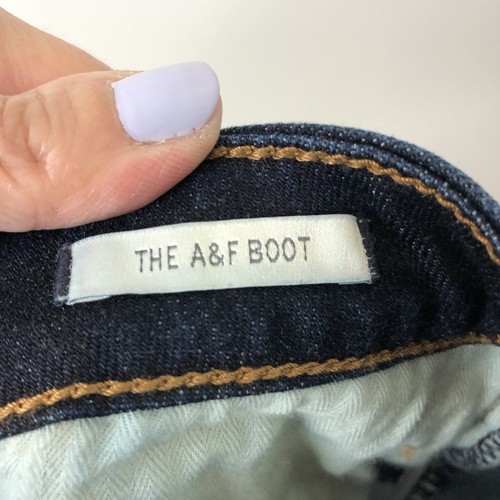 Abercrombie & Fitch donna The A&F stivaletto jeans lavaggio scuro taglia 6 corto - Foto 10 di 11