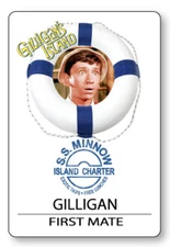 GILLIGAN LITTLE BUDDY GILLIGANS ISLAND NAME BADGE HALLOWEEN COSPLAY PIN BACK