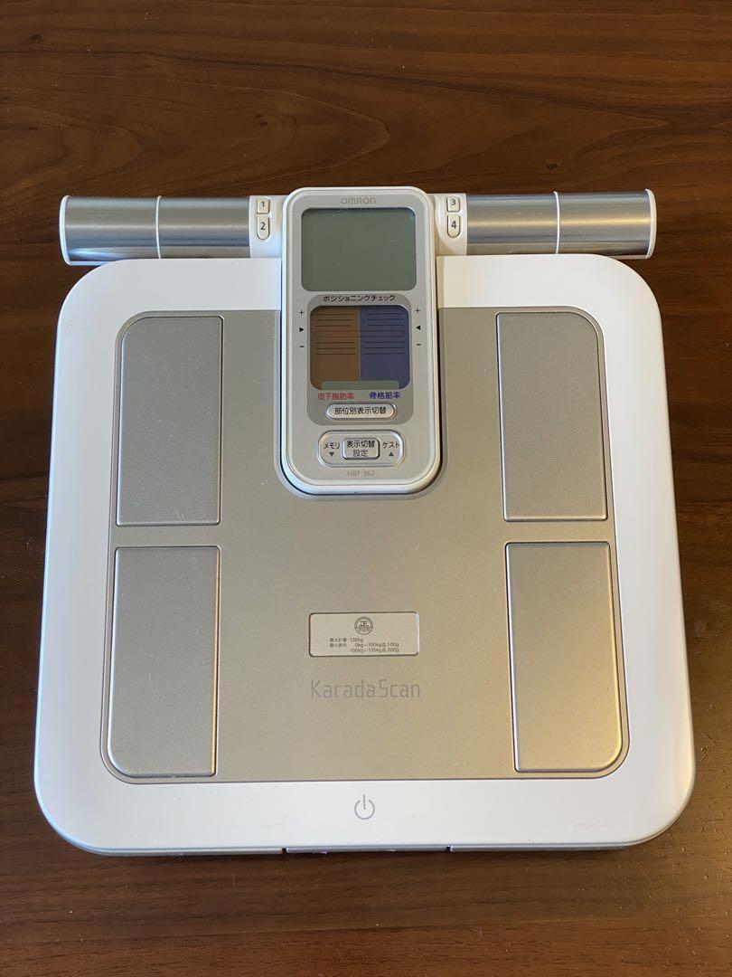 Used OMRON HBF-362 KARADA Scan Body Composition & Scale subcutaneous fat