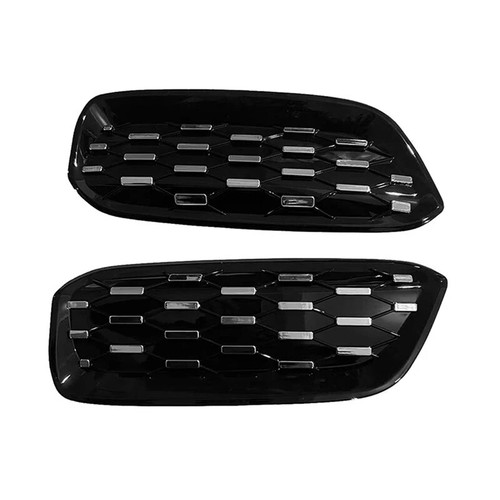 Voorbumper Grille Cover BMW I3 2014-2020 Zwart Zilver ABS Cover BMW I3 (I01) CSOMAGTÉRTÁLCA (2013-2022 Zwart Zilver Grille ABS Bumper Cover