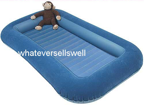 BUMPER BLUE JUNIOR SINGLE AIR BED mattress inflatable camp AIRBED child kids - Picture 1 of 1