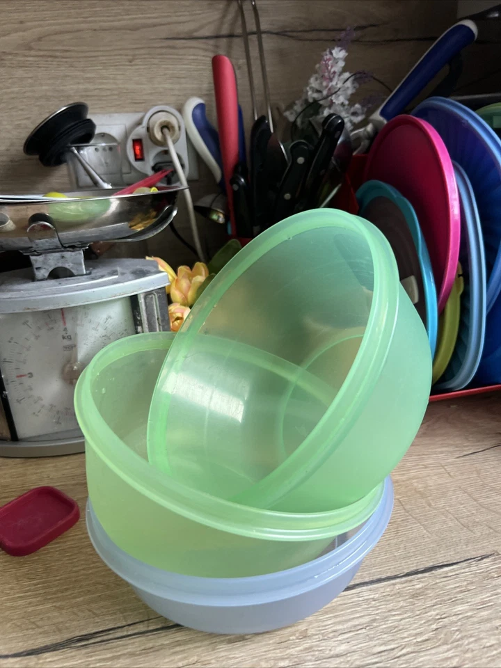 Tupperware 3 Schüssel Set Clarissa 1x1 L 2x 1,5 L Hitparade - Wunderschüssel - Bild 2 von 2