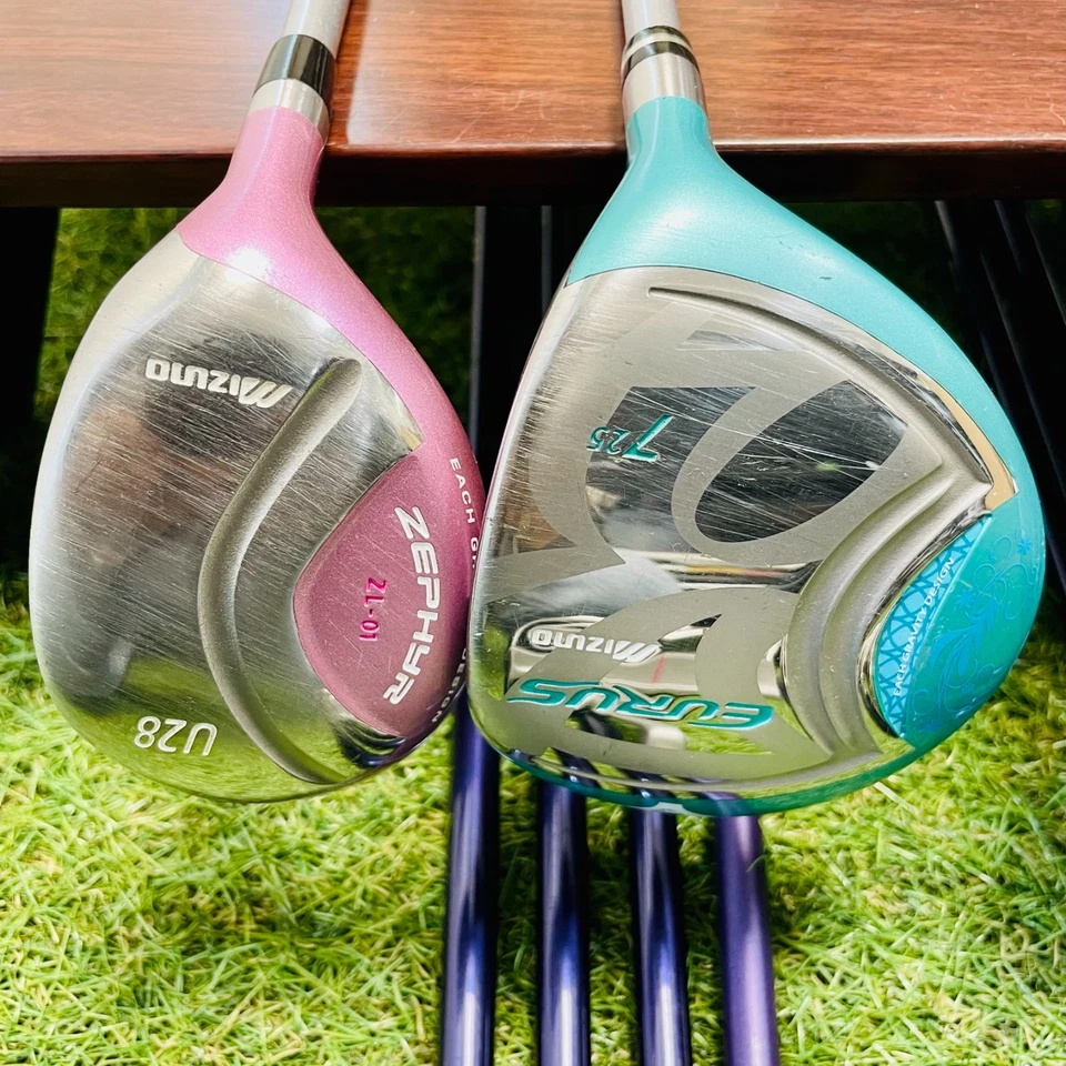 Women Mizuno Fullset Zephyr 1w Eurus 7w efil Iron 6789PS 11pics L Flex Ladies - Image 3 of 4