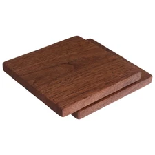  2pcs Black Walnut Hardwood Plank - 10x10cm Diy Carving And Craft Projects