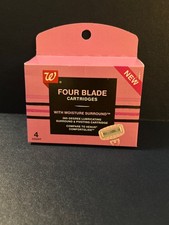 Walgreens Women's Four Blade Cartridges Moisture Surround Fits Gillette Venus