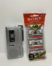 Sony M-560V Clear Voice Plus Voice Recorder And Cassettes -Faulty Door