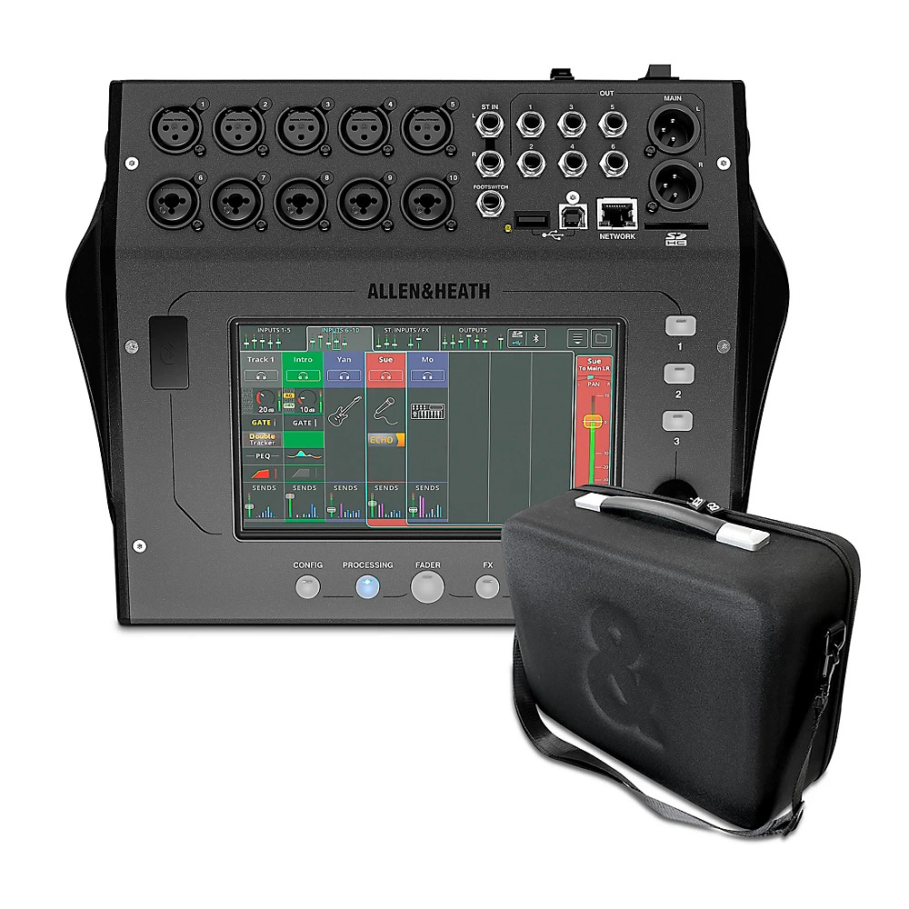 Комплект цифрового микшера Allen - Heath CQ-12T с мягким чехлом 167290₽