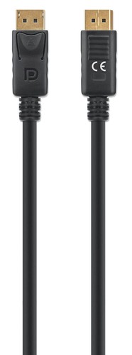 MANHATTAN DISPLAYPORT CABLE 1M 8K/60HZ- PVC MALE/MALE BLACK POLYBAG - Afbeelding 3 van 5