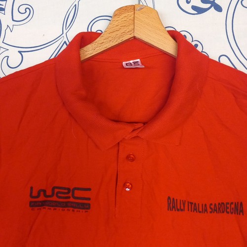RALLY ITALIA SARDEGNA WRC CHAMPIONSHIP POLO ROSSA TEE XL AUTO GARE COMPETIZIONE - Foto 1 di 13