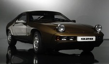 1/18 Model Car Light Door Trunk Bonnet Open/Close Autoart Porsche 928 Brown Meta