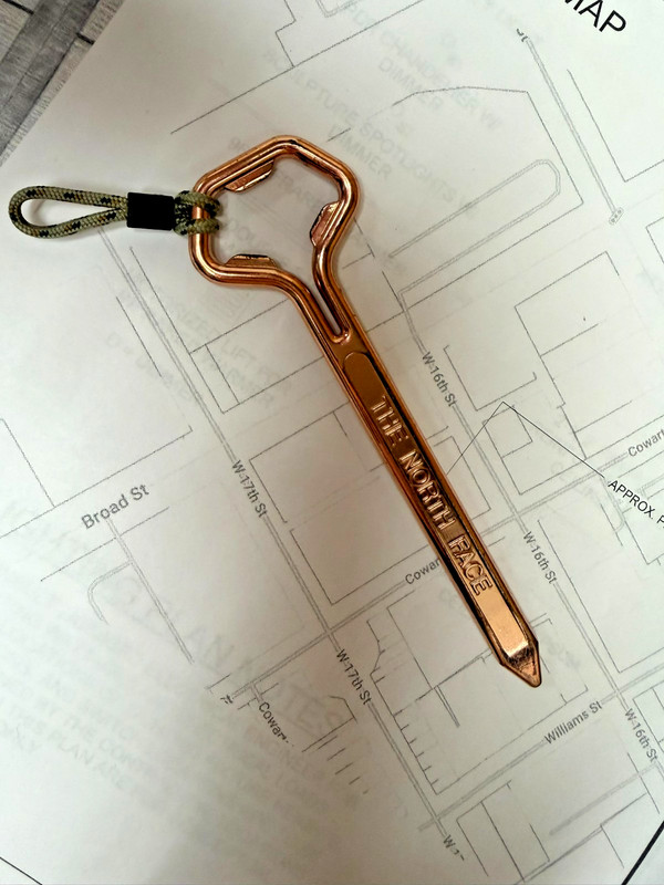 Extremely Rare The North Face Tent Peg Bottle Opener TNF Stake Camping Beer
