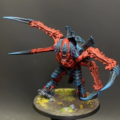 Presale Tyranids Screamer Killer Pro Painted Warhammer 40k Miniature Commission