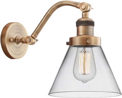Brushed Brass LED Bulb Cord Set - Stylish 1 Light Fixture