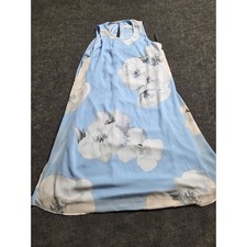 Calvin Klein Womens Light Blue Floral Orchid Sleeveless Shift Dress Size 2