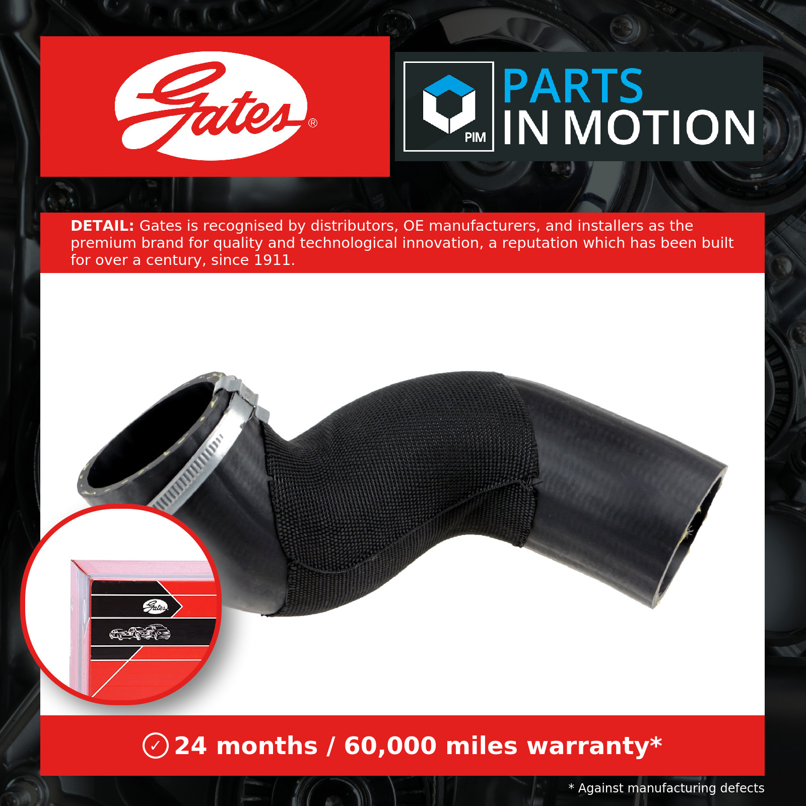 GATES-OE 09-1236 Charge Air Hose for VOLVO - Image 16