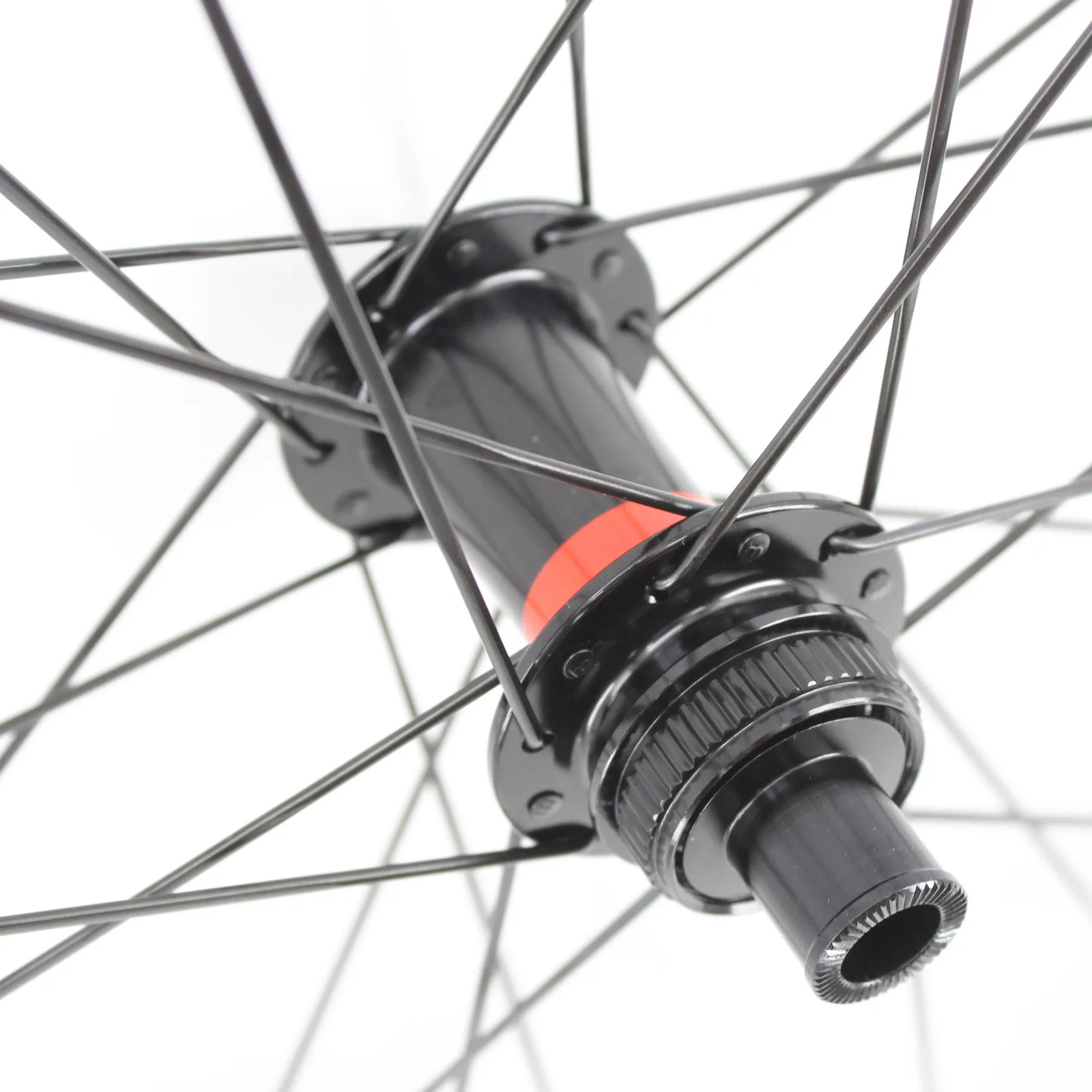 700C Road Bicycle Matt UD Full Carbon Fiber Wheelset Disc Brake Center Lock Hubs