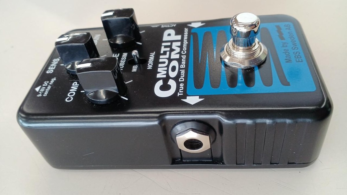 EBS MultiComp Blue Label Bass Compressor Pedal Dual-Band Analog