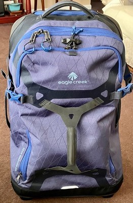Eagle Creek Wheeled Gear Warrior 65L Blue Expandable Rolling Luggage Duffel 26''
