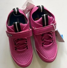 Geox Respira Pink Athletic Shoes Kids US 11 EU 29 Breathable Zero Shock System