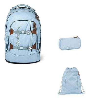 Schulrucksack Set Satch Pack Nordic Ice Blue 3tlg. Sportbeutel u. Schlamperbox