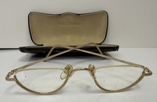 Vtg GIORGIO ARMANI Italy Gold Half Rim Eyeglasses Frame 213 703 43 22