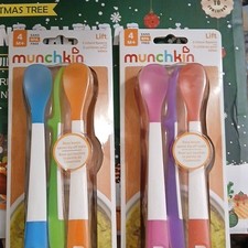 2 Packs- Munchkin Lift BPA-Free Infant Spoons 3-Pack Plastic, Total Of 6 Spoons