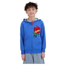Marvel Comics Zip Up Hoodie Boys Size 8 Blue Hulk Spiderman Captain America NWT