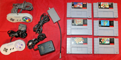 Super Nintendo Controllers, Hardware, & Games