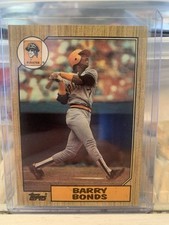 1987 Topps - Barry Bonds #320. Multiple Errors And Green Dot. Good Condition 