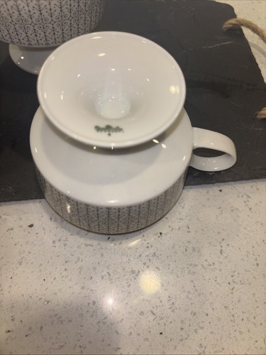 Rosenthal Composition Secunda Grey Tapio Wirkkala Cups set of 4 S - Picture 5 of 5