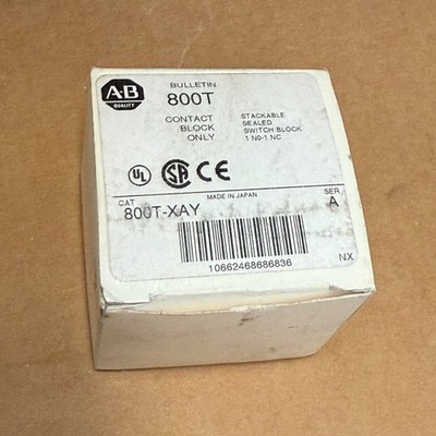 Allen-Bradley   800T-XAY   30.5mm Stackable Sealed Switch Contact Block
