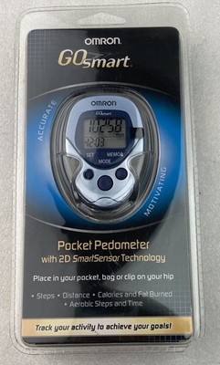 Omron Go Smart Pocket Pedometer HJ-112 w/ 2D SmartSensor Technology. Brand New.
