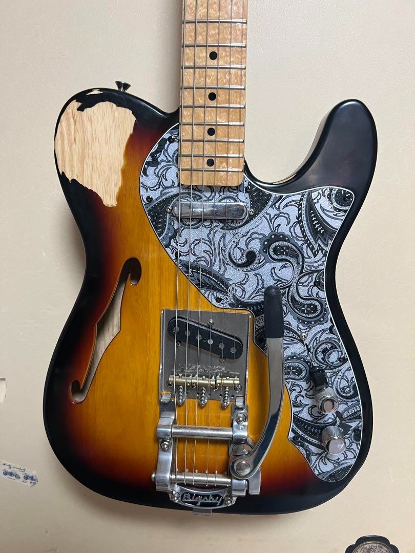 ギター Fender Telecaster Thinline bigsby b5 Fender Telecaster Thinline With Bigsby! - YouTube