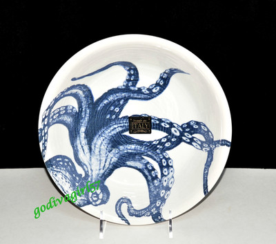 CeramicheItalia * SERVING BOWL * Full Octopus, 10 1/4'', Ceramiche Italia, NEW