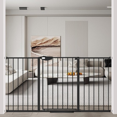 #ad Triple Lock Baby Gate Extra Wide 57.87 62.59quot; Pressure Mounted Walk Through S... $156.73