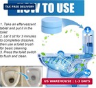 Toilet Bowl Cleaners – 12 Pack, Automatic Tank Tablets for Deodorizing & Descali