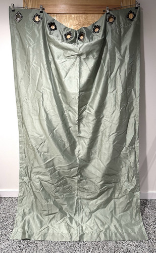 4 JCP Royal Velvet PLAZA Ösen Verdunkelung Panel Seegras 50" x 84" Vorhänge - Bild 17 von 17