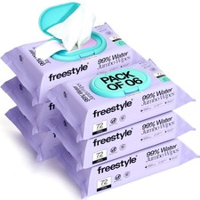 Freestyle Soft Jumbo Baby Wipes, Hypoallergenic, Unscented, Water-Based, 72 Ct