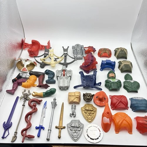 Vintage 1980's He-Man Masters of the Universe MOTU Weapon Accessories Armor Lot