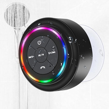 Waterproof Bluetooth Shower Speaker, Portable Wireless Speaker with Suction Cup,